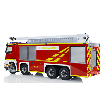 TOUCAN RC HOBBY 1/14 Metal Chassis 8x4 Radio Control Snozzle High-reach Extendable Turret Fire Truck RTR PNP Options