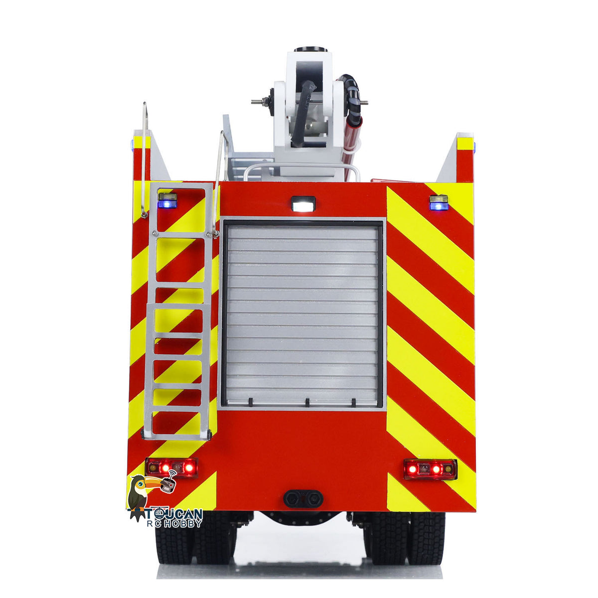 TOUCAN RC HOBBY 1/14 Metal Chassis 8x4 Radio Control Snozzle High-reach Extendable Turret Fire Truck RTR PNP Options