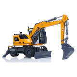 1:14 RC Hydraulic Wheeled Excavator LR914 8-ways Valve 4*4 Digger Engineering Vehicle RTR Axle Lock Upgrade Brushless Motor ESC