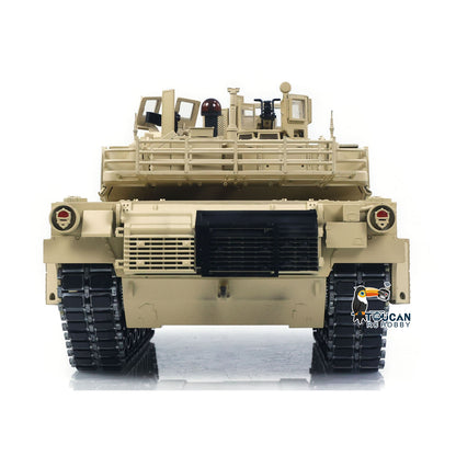IN Stock TOUCAN 1/16 Metal RC Tank M1A2 Abrams IR Dual Current Driving Gearbox Barrel Recoil Elevation 360 Turret Rotation Smoke RTR Electric Periscope