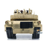 TOUCAN 1/16 Metal RC Tank M1A2 Abrams IR Dual Current Driving Gearbox Barrel Recoil Elevation 360 Turret Rotation Smoke RTR