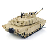 TOUCAN 1/16 Metal RC Tank M1A2 Abrams IR Dual Current Driving Gearbox Barrel Recoil Elevation 360 Turret Rotation Smoke RTR