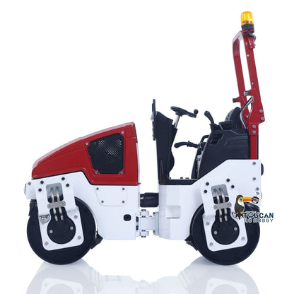 In Stock BW120AD 1/14 Metal Radio Controlled Road Roller Mini RC Construction Vehicle Finished Model Brushed ESC Battery Flysky ST8 Radio