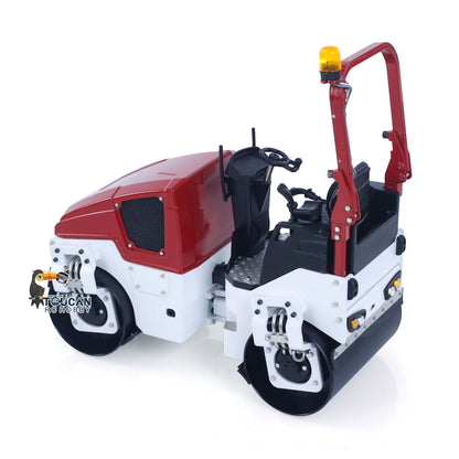 In Stock BW120AD 1/14 Metal Radio Controlled Road Roller Mini RC Construction Vehicle Finished Model Brushed ESC Battery Flysky ST8 Radio