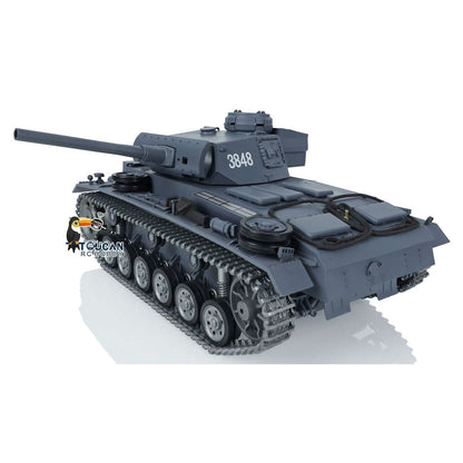 Henglong 1/16 TK7.0 Profession Panzer III L RTR RC Tank 3848 IR BB 360 Degrees Turret Smoke Metal Tracks Sprockets Idlers Road Wheels Gearbox