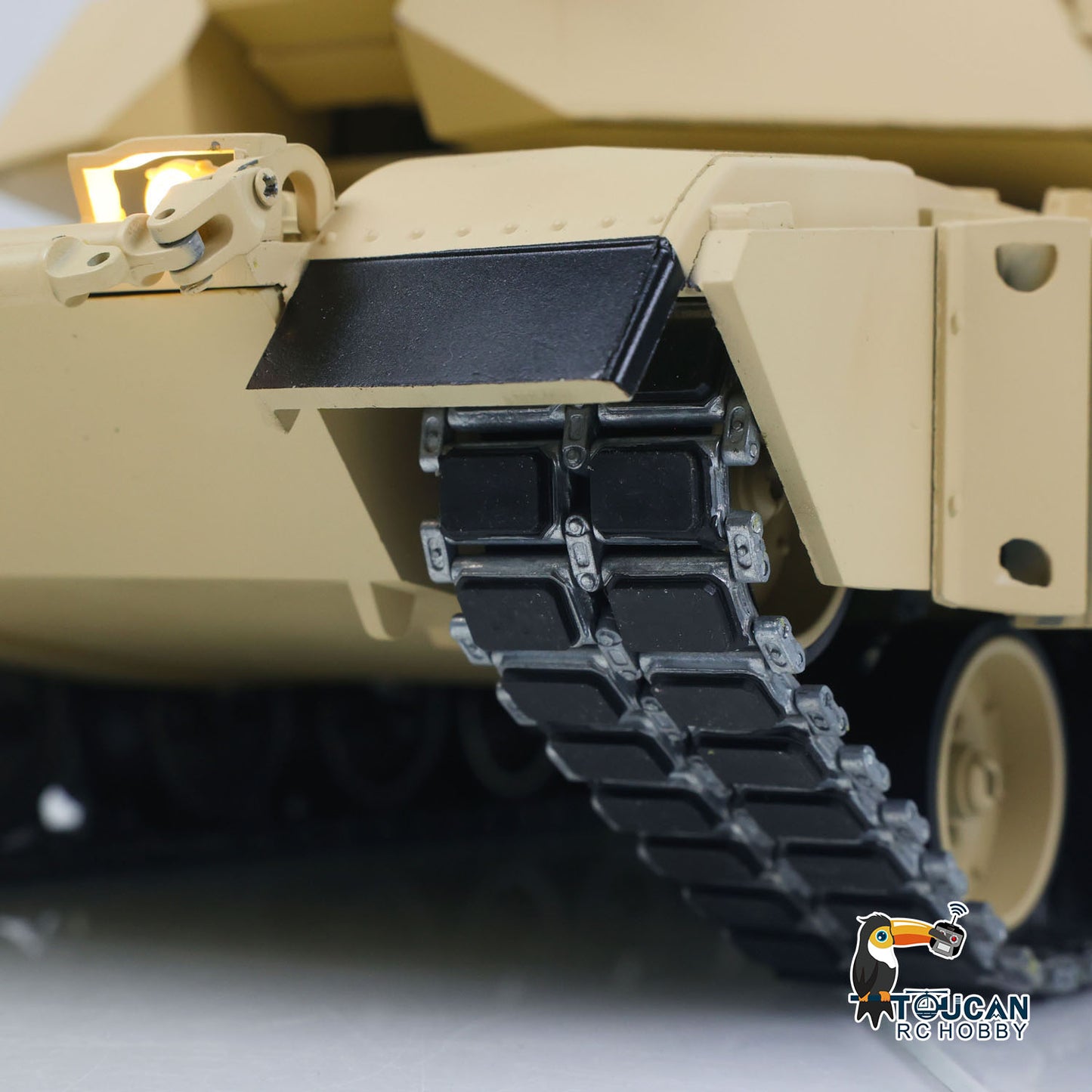 IN Stock TOUCAN 1/16 Metal RC Tank M1A2 Abrams IR Dual Current Driving Gearbox Barrel Recoil Elevation 360 Turret Rotation Smoke RTR Electric Periscope
