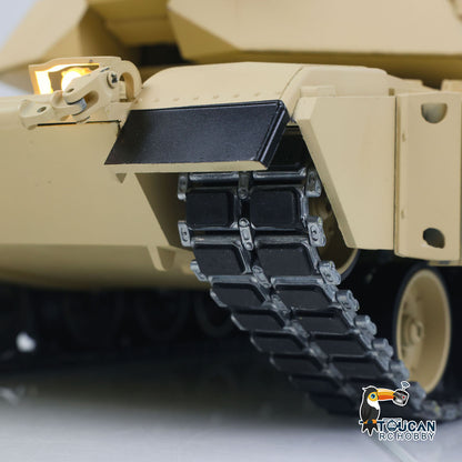 IN Stock TOUCAN 1/16 Metal RC Tank M1A2 Abrams IR Dual Current Driving Gearbox Barrel Recoil Elevation 360 Turret Rotation Smoke RTR Electric Periscope