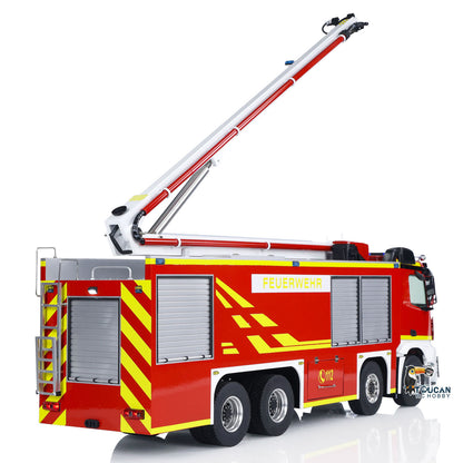 TOUCAN RC HOBBY 1/14 Metal Chassis 8x4 Radio Control Snozzle High-reach Extendable Turret Fire Truck RTR PNP Options