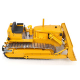 Metal 1/14 RC Hydraulic Bulldozer D7 Remote Control Dozer Model Engineering Vehicle Flysky Radio Light Sound System Battery