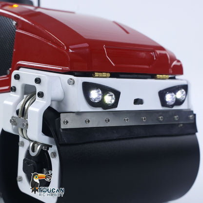 In Stock BW120AD 1/14 Metal Radio Controlled Road Roller Mini RC Construction Vehicle Finished Model Brushed ESC Battery Flysky ST8 Radio