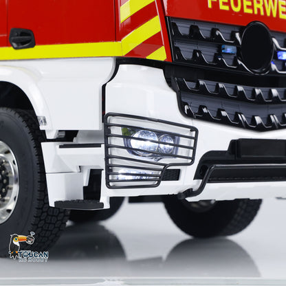 TOUCAN RC HOBBY 1/14 Metal Chassis 8x4 Radio Control Snozzle High-reach Extendable Turret Fire Truck RTR PNP Options