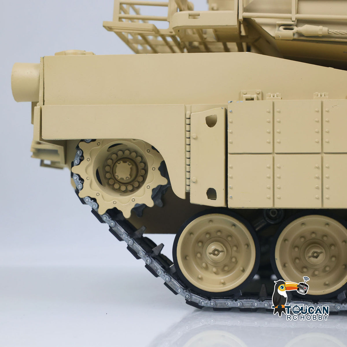 IN Stock TOUCAN 1/16 Metal RC Tank M1A2 Abrams IR Dual Current Driving Gearbox Barrel Recoil Elevation 360 Turret Rotation Smoke RTR Electric Periscope
