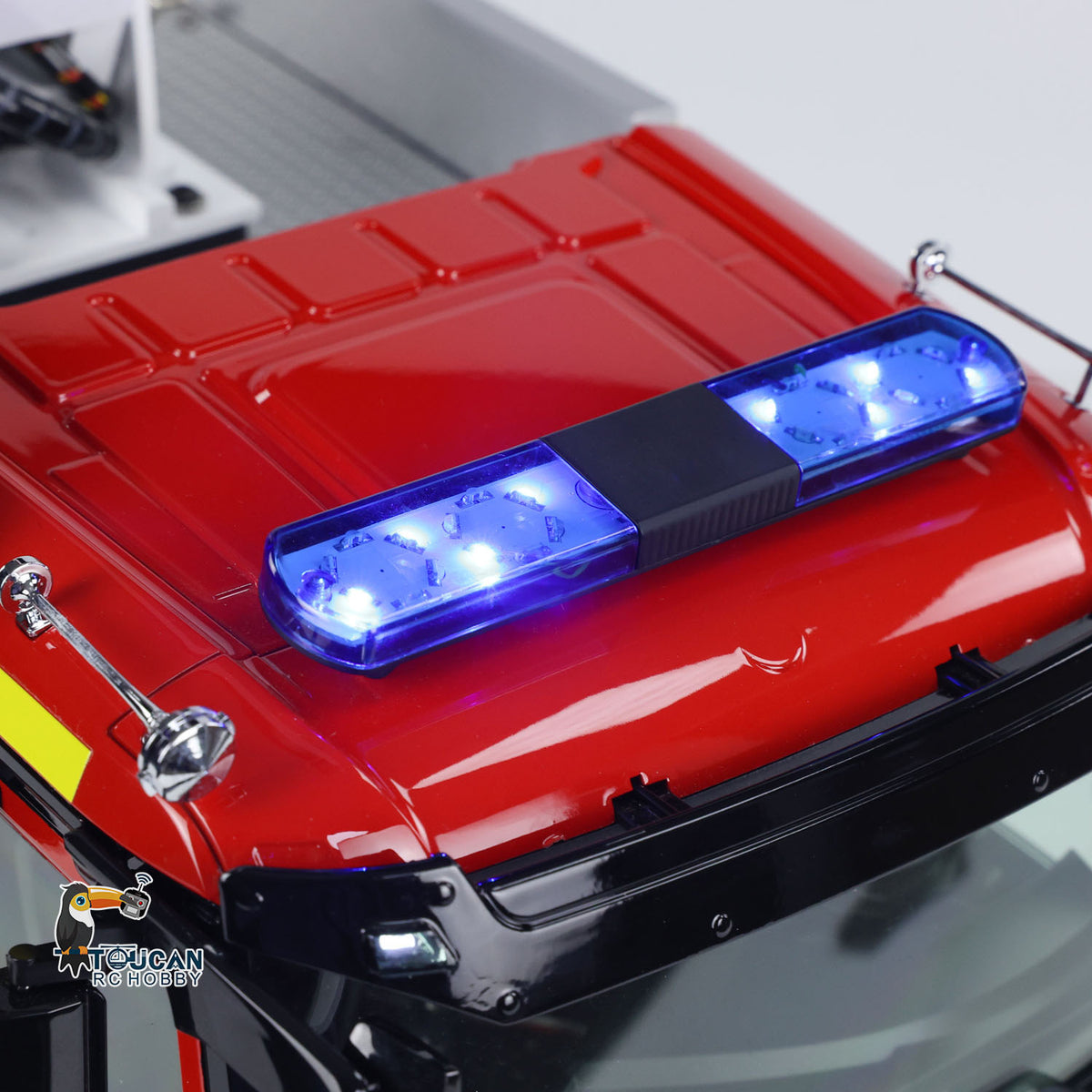 TOUCAN RC HOBBY 1/14 Metal Chassis 8x4 Radio Control Snozzle High-reach Extendable Turret Fire Truck RTR PNP Options