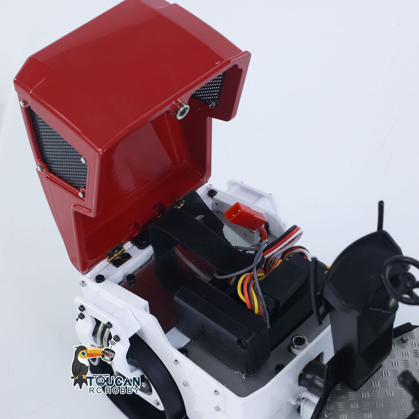 In Stock BW120AD 1/14 Metal Radio Controlled Road Roller Mini RC Construction Vehicle Finished Model Brushed ESC Battery Flysky ST8 Radio