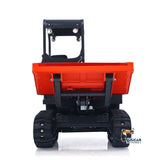 LESU Metal 1/14 Hydraulic Remote Control Tracked Dumper KC300HR-5 RC Tipper Model Light Sound System FlySky Radio Battery