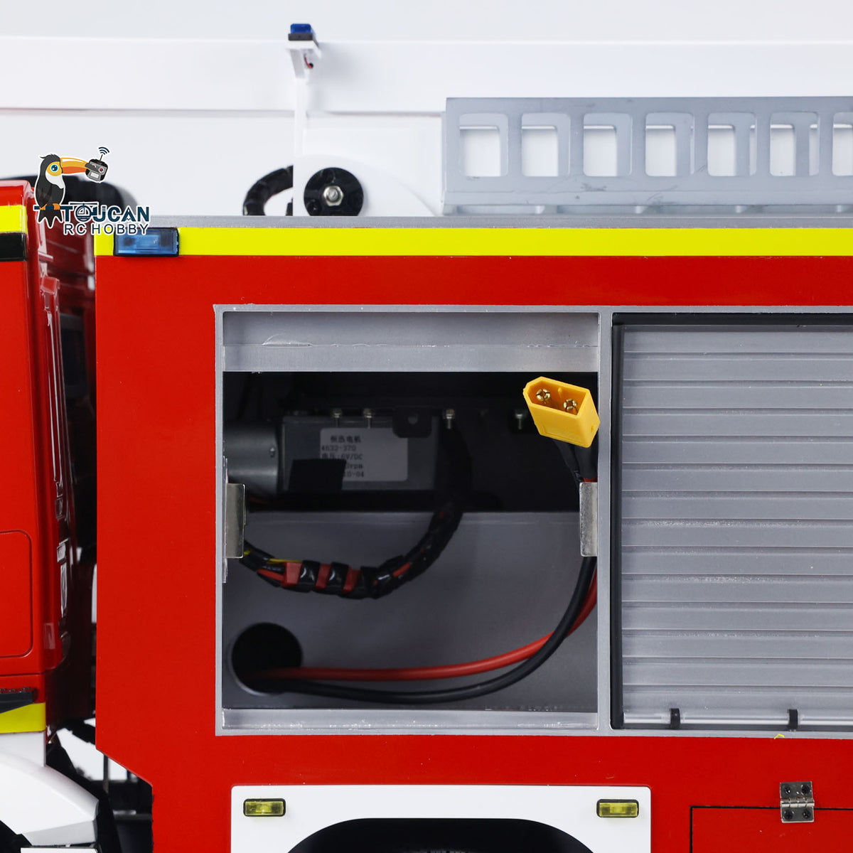 TOUCAN RC HOBBY 1/14 Metal Chassis 8x4 Radio Control Snozzle High-reach Extendable Turret Fire Truck RTR PNP Options