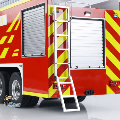 TOUCAN RC HOBBY 1/14 Metal Chassis 8x4 Radio Control Snozzle High-reach Extendable Turret Fire Truck RTR PNP Options