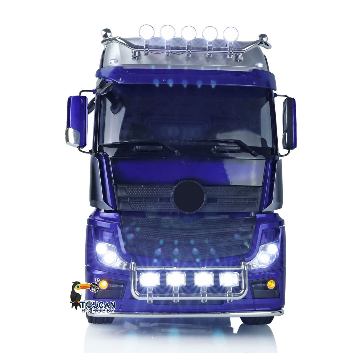 TOUCAN RC HOBBY  3Axles 6x4 1/14 Scale RC Tractor Truck W/ Motor Sound Light Radio Battery for Remote Control Car RTR Model