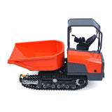 LESU Metal 1/14 Hydraulic Remote Control Tracked Dumper KC300HR-5 RC Tipper Model Light Sound System FlySky Radio Battery