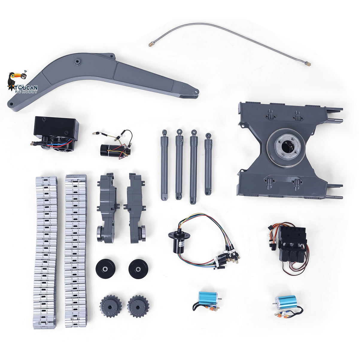 TOUCAN RC HOBBY Double E EC160E 1/14 Alloy RC Hydraulic Excavator Wireless Control Diggers Engineering Vehicle Brushless Motor for Adults