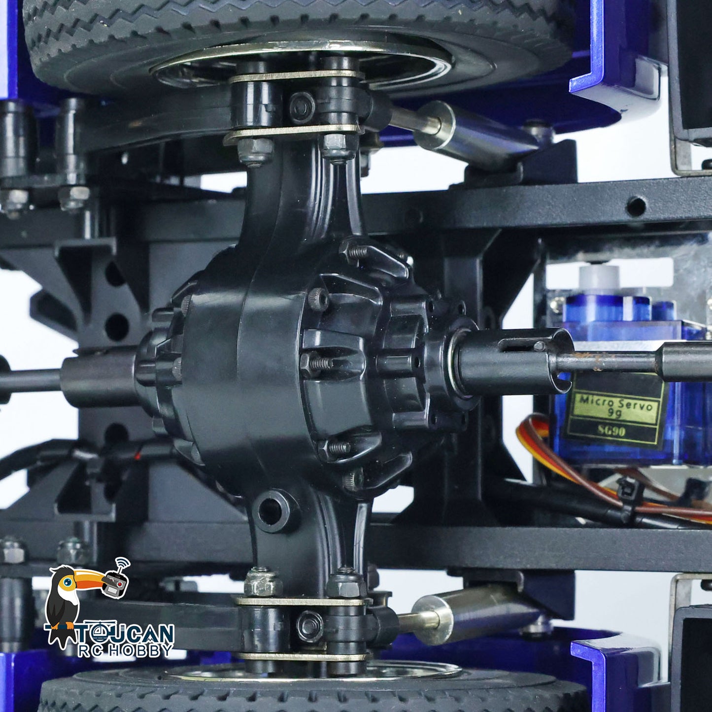 Toucanrc 1/14 Maßstab 3 Achsen RC Sattelzugmaschine 6x4 W/Motor ESC Servo Licht Sound für lackiertes montiertes Automodell