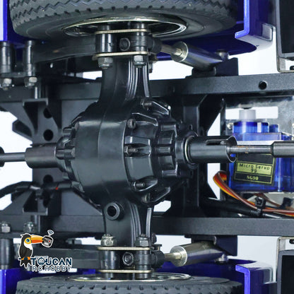 Toucanrc 1/14 Maßstab 3 Achsen RC Sattelzugmaschine 6x4 W/Motor ESC Servo Licht Sound für lackiertes montiertes Automodell