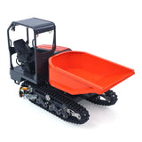 LESU Metal 1/14 Hydraulic Remote Control Tracked Dumper KC300HR-5 RC Tipper Model Light Sound System FlySky Radio Battery