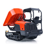 LESU Metal 1/14 Hydraulic Remote Control Tracked Dumper KC300HR-5 RC Tipper Model Light Sound System FlySky Radio Battery