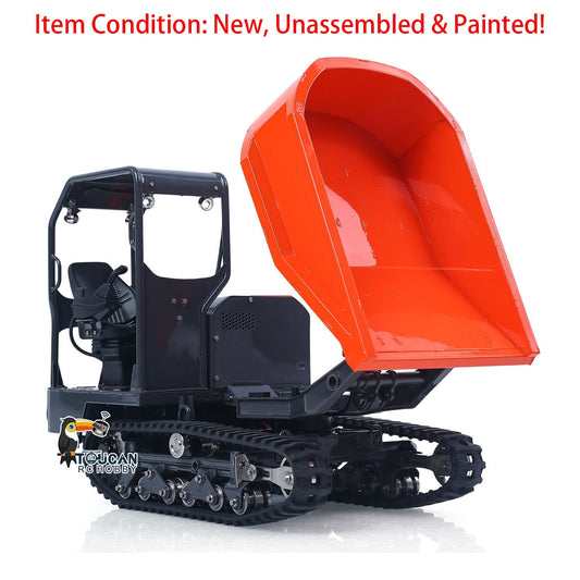TOUCAN RC HOBBY 1/14 Hydraulic Remote Control Tracked Dumper KC300HR-5 Unpainted KIT LESU Metal RC Tipper Model Light System No Battery