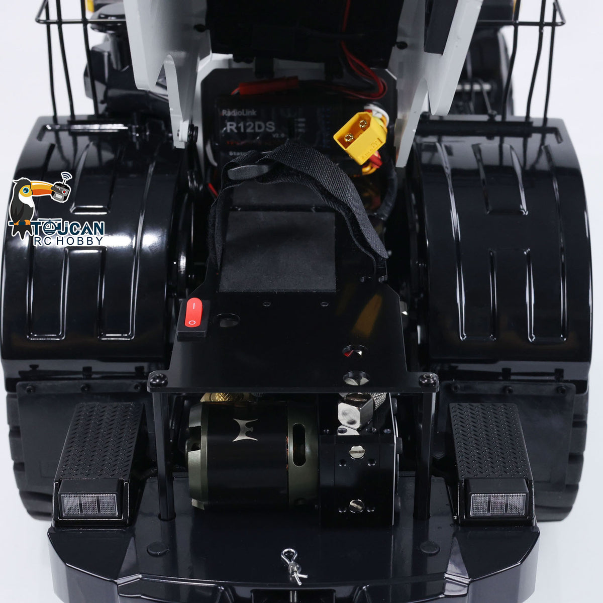 TOUCAN RC HOBBY MTM Metal 1/14 RC Hydraulic WA480 Loader Heavy Construction Vehicle Differential Lock Axles Quick Coupler Fork Light