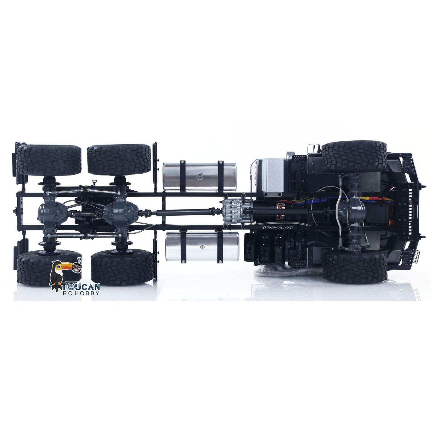 JDM-218A 1/14 6X6 Ferngesteuerter Sattelzug RC Modellfahrzeug 2-Gang-Getriebe Hobbywing 1060 Gebürsteter 540-Motor Keine Batterie