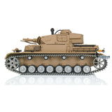 1/16 TK7.0 Customized Version 2.4Ghz Henglong German Panzer IV F BB IR RTR RC Tank Model FPV 3858 Metal Tracks Wheel Smoke Sound