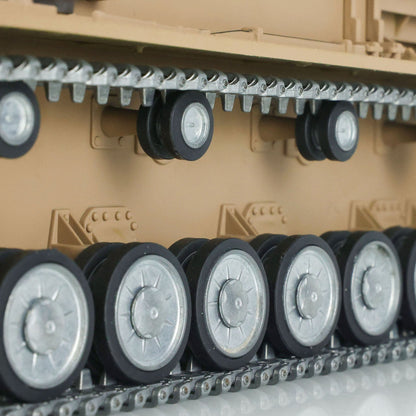 Henglong 1/16 TK7.0 Promotion German Panzer IV F RTR RC Tank 3858 360 Degrees Turret Smoke IR BB Metal Tracks Sprockets Idlers Road Wheels Gearbox Tracks