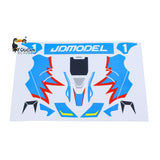 Kart Sticker Set 298B4 for JDM 298B 1/10 Semi Metal 4x2 Remote Control Racing Car Durable Decoration Unlimited Retrofit Model