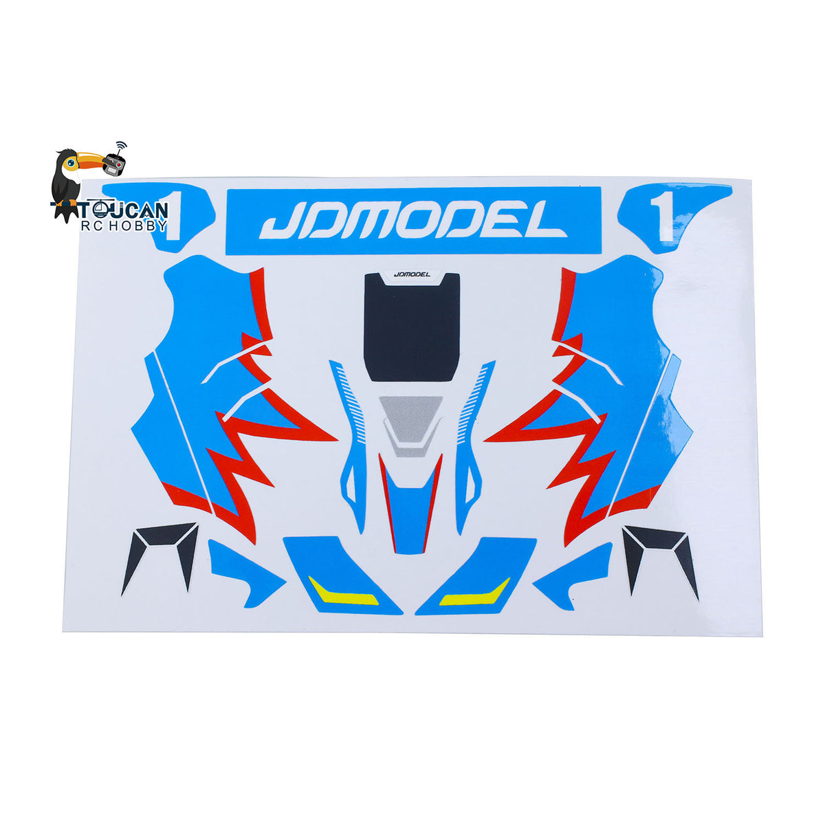 TOUCAN RC HOBBY Kart Sticker Set 298B4 for JDM 298B 1/10 Semi Metal 4x2 Remote Control Racing Car Durable Decoration Unlimited Retrofit Model