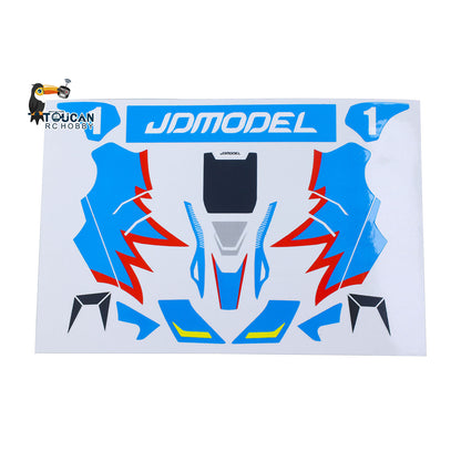 TOUCAN RC HOBBY Kart Sticker Set 298B4 for JDM 298B 1/10 Semi Metal 4x2 Remote Control Racing Car Durable Decoration Unlimited Retrofit Model
