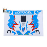 Kart Sticker Set 298B4 for JDM 298B 1/10 Semi Metal 4x2 Remote Control Racing Car Durable Decoration Unlimited Retrofit Model