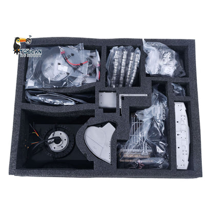 TOUCAN RC HOBBY LESU LR945 1/14 Metal RC Hydraulic Excavator B0016 KIT Remote Control 7CH Valve Digger Model Ideal for Assembly Hobbyists