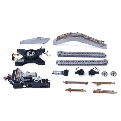 TOUCAN RC HOBBY LESU LR945 1/14 Metal RC Hydraulic Excavator B0016 KIT Remote Control 7CH Valve Digger Model Ideal for Assembly Hobbyists