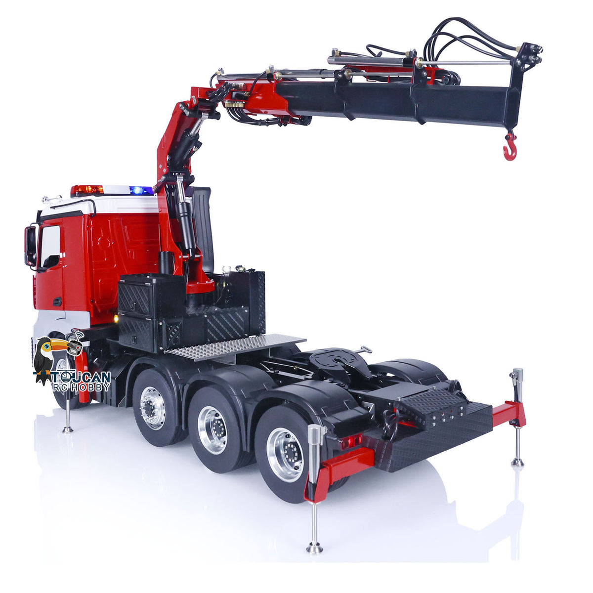 TOUCAN 1/14 RC Traktor LKW Fernbedienung Hydraulische Kran Autos 8x8 Heavy Metal Chassis für Tamiya 1851 3363