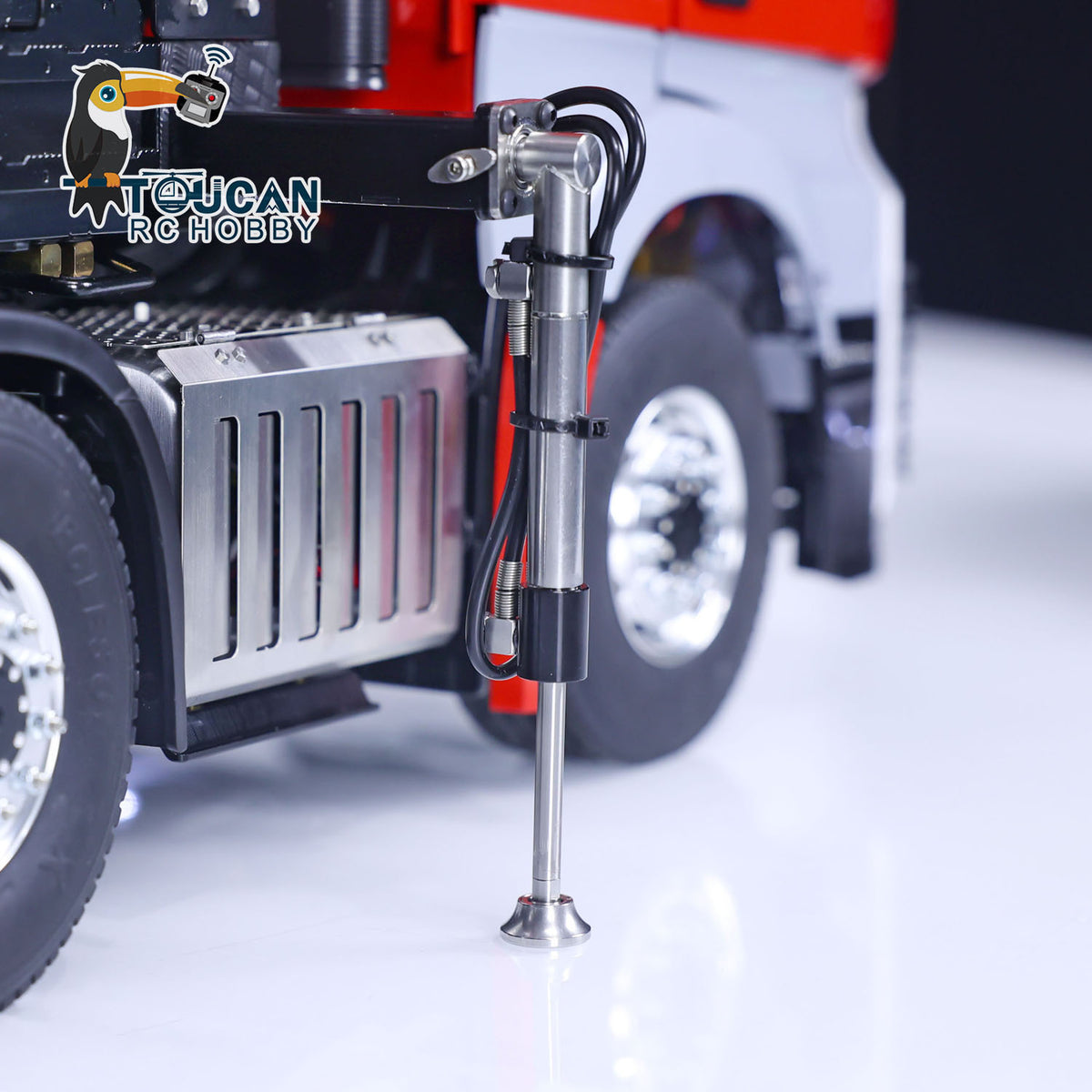 TOUCAN 1/14 RC Traktor LKW Fernbedienung Hydraulische Kran Autos 8x8 Heavy Metal Chassis für Tamiya 1851 3363