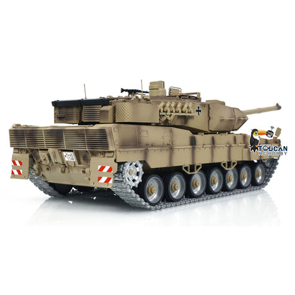 TD 1:16 RC Panzer Deutscher Leopard2A7 Fernbedienung Infrarot und BB Kampfpanzer Elektroauto Metallrad Elektropanzer Laufrückstoß