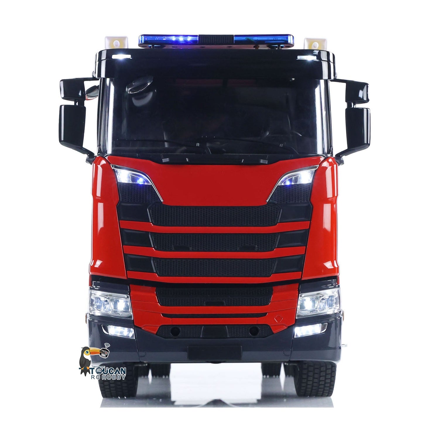 1/14 RTR Elektro-Modellauto 4X4 Metallachsen Getriebe Fernbedienung Feuerwehrfahrzeug BZ Flysky i6S Radio 2Speed Licht Sound