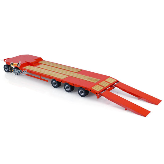TOUCAN RC HOBBY LESU 1/14 Metal RC Flatbed Trailer Transport Vehicle for RC Tractor Truck Model Remote Control Construction Enthusiasts