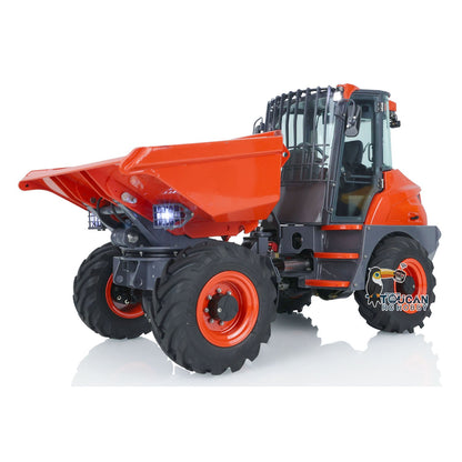 TOUCAN RC HOBBY LESU 1/14 Metal Painted RC Remote Controlled Hydraulic Articulated Dumpers AOUE 6MDX Ready To Run Motor ESC Light System