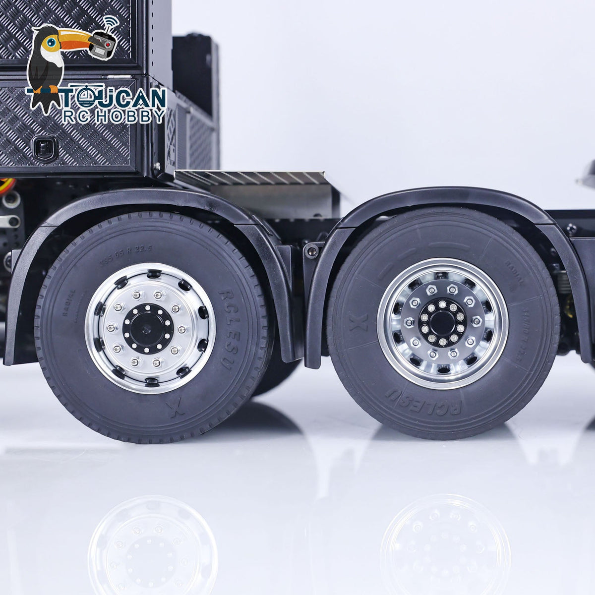 TOUCAN RC HOBBY 1/14 Metal 8x8 RC Crane Tractor Truck PNP/RTR 2-Speed Gearbox Differential Lock Hydraulic Support Legs Light Sound Front Hook 1851 3363 Chassis for Model Collectors