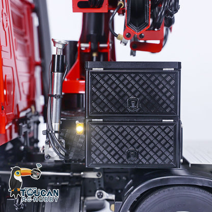 TOUCAN 1/14 RC Traktor LKW Fernbedienung Hydraulische Kran Autos 8x8 Heavy Metal Chassis für Tamiya 1851 3363