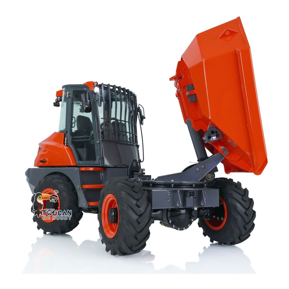 TOUCAN RC HOBBY LESU 1/14 Metal Painted RC Remote Controlled Hydraulic Articulated Dumpers AOUE 6MDX Ready To Run Motor ESC Light System