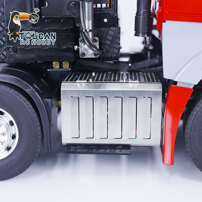 TOUCAN RC HOBBY 1/14 Metal 8x8 RC Crane Tractor Truck PNP/RTR 2-Speed Gearbox Differential Lock Hydraulic Support Legs Light Sound Front Hook 1851 3363 Chassis for Model Collectors