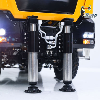 TOUCAN RC HOBBY Big Discount! LESU 3363 1/14 8X8/6X6 Metal RC Hydraulic Crane Dumper Truck Axles Differential Locks 7CH Valve 6 Outriggers 3-speed Gearbox Light Sound for Adult